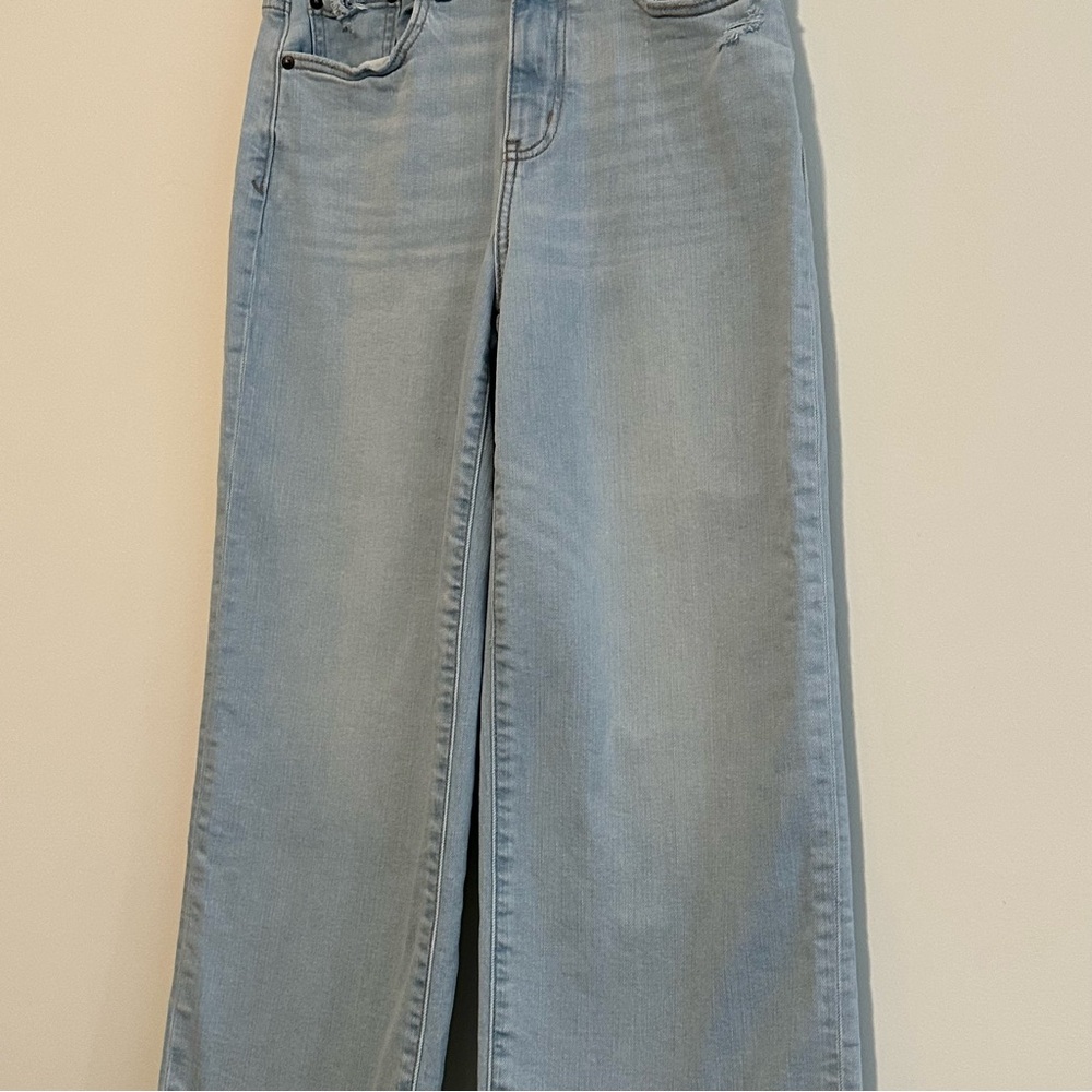 Daze Light Blue Wide Leg Women's Jeans - Picture 7 of 11